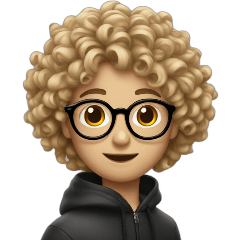 skater with curle hair looks like harry potter emoji