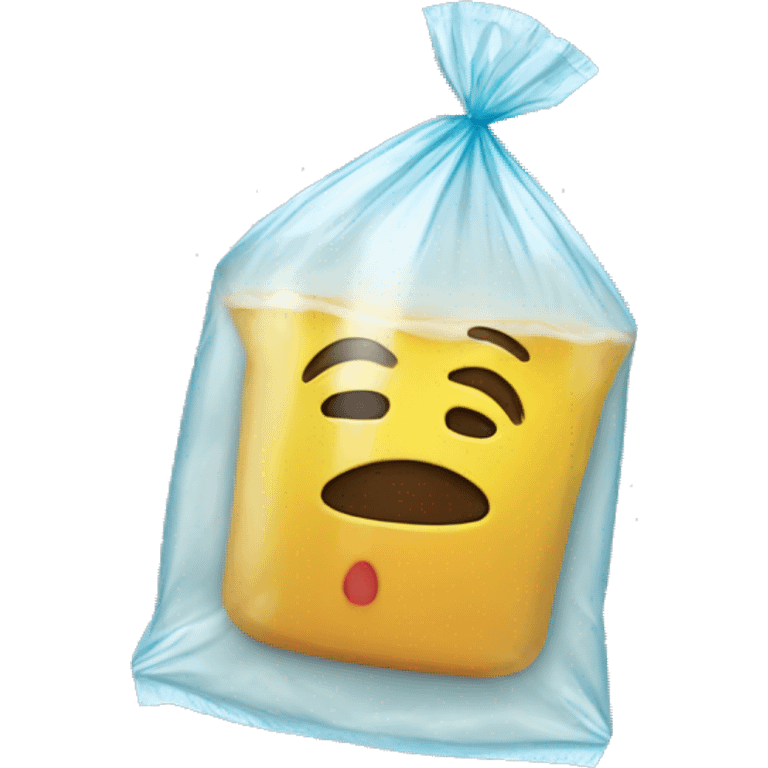 drink in a plastic bag  emoji