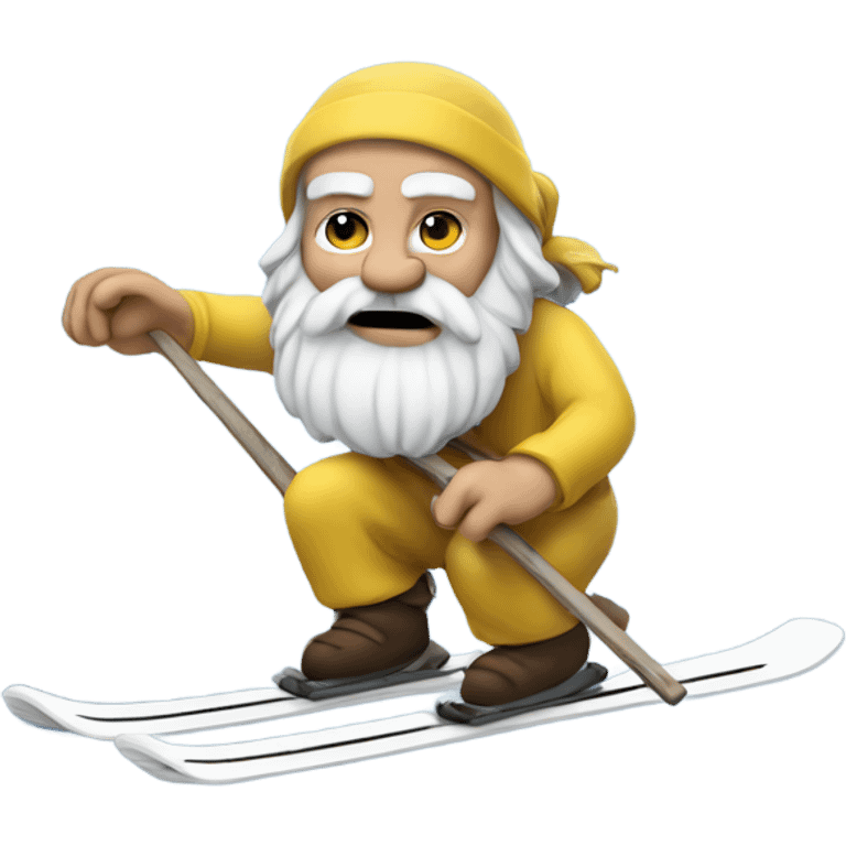 Socrates on skis emoji