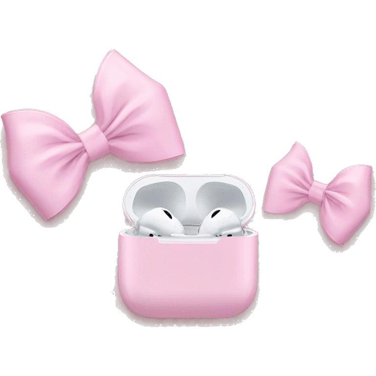 AirPod max pink bows emoji