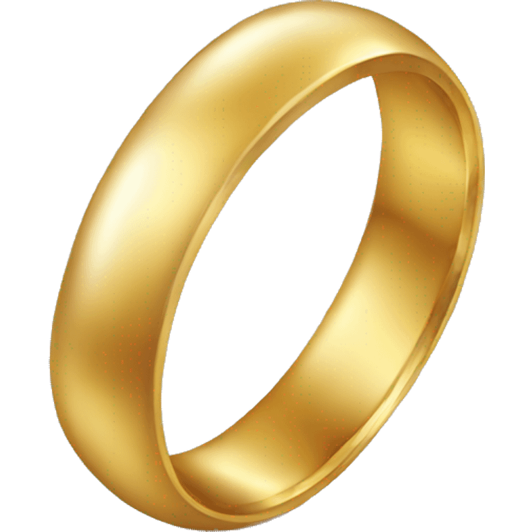 Golden wedding ring emoji