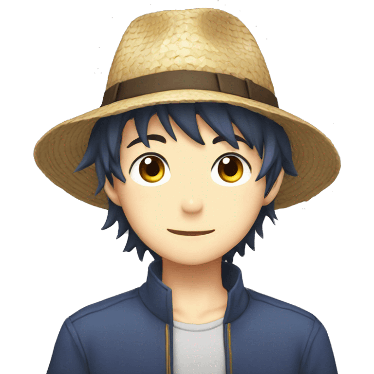 anime boy with hat emoji