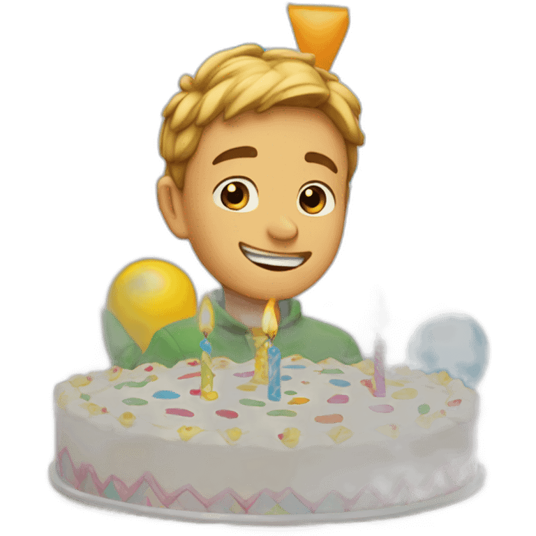 Arthur qui fête son anniversaire emoji