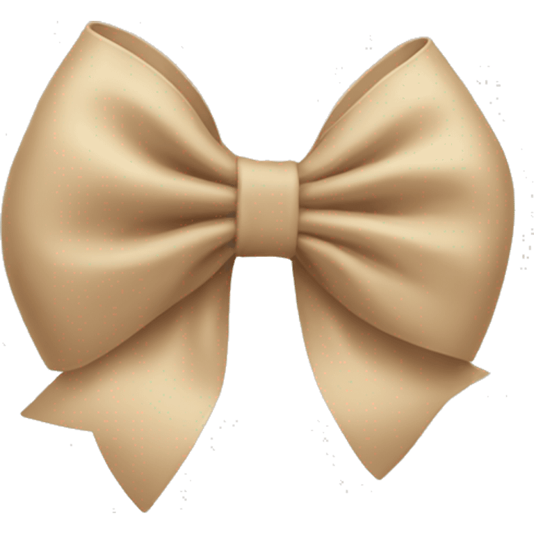 Beige bow emoji