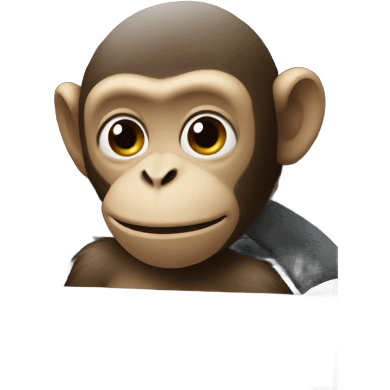 monkey in a car emoji