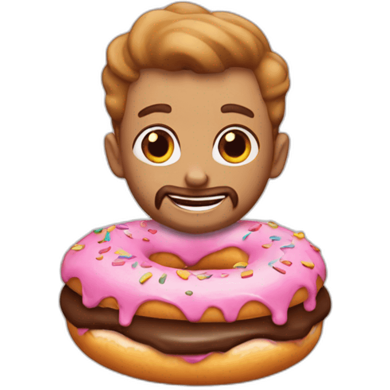 Billy avec un donuts  emoji