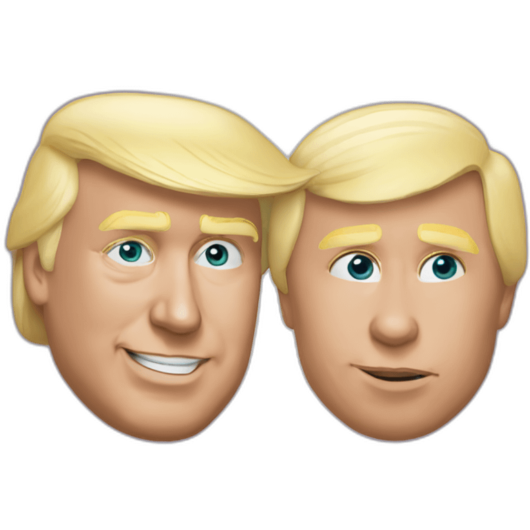 trump-and-putin-kissing,-lgbtq+ friendly, positivity, inclusiveness emoji