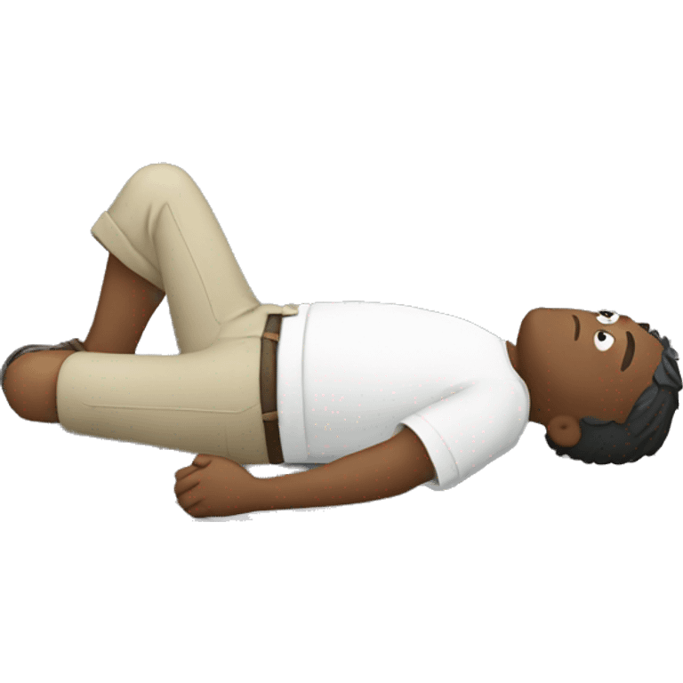 Person lying on ground emoji