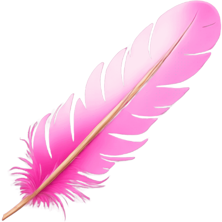 pink feather quill emoji