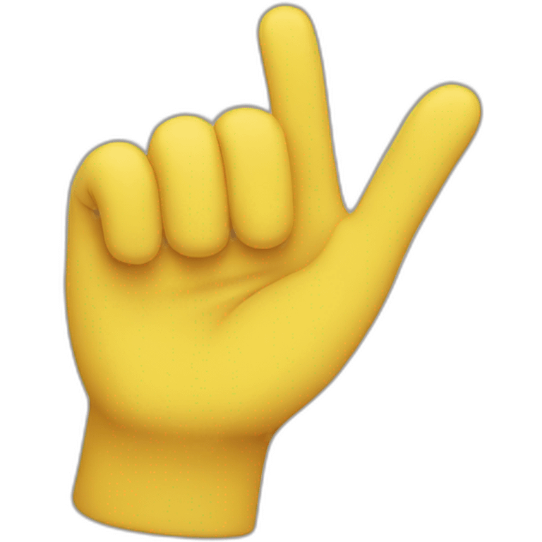 Yellow Waving hand emoji