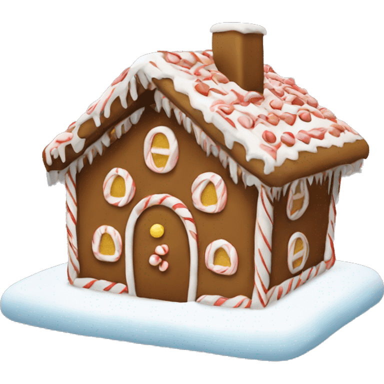 Gingerbread house emoji