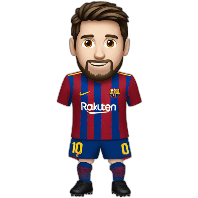 messi with ballon d'or emoji