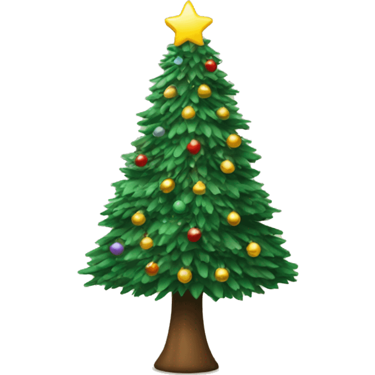 Christmas tree with now on it emoji