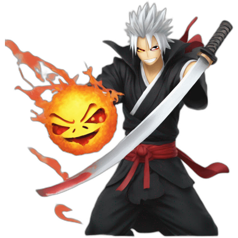 Kurosaki ichigo using bankai emoji