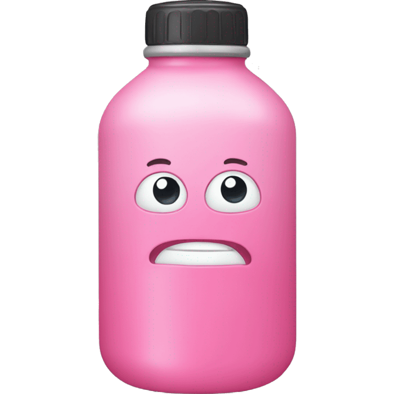 Pink water bottle emoji