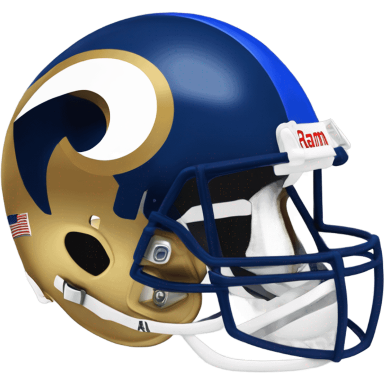 Los Angeles rams helmet emoji