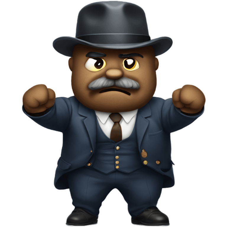 Teddy Roosevelt flexing emoji