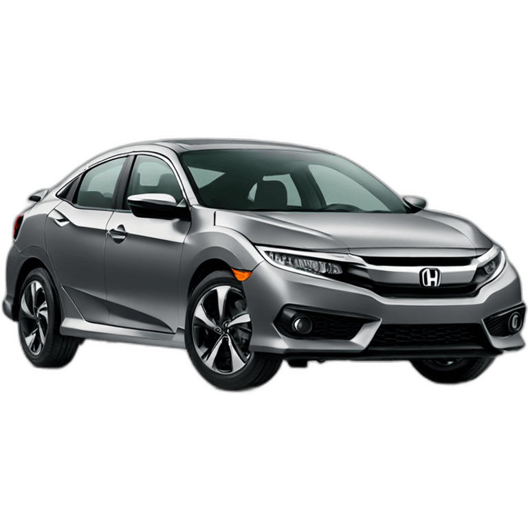 honda Civic 2016 gris emoji