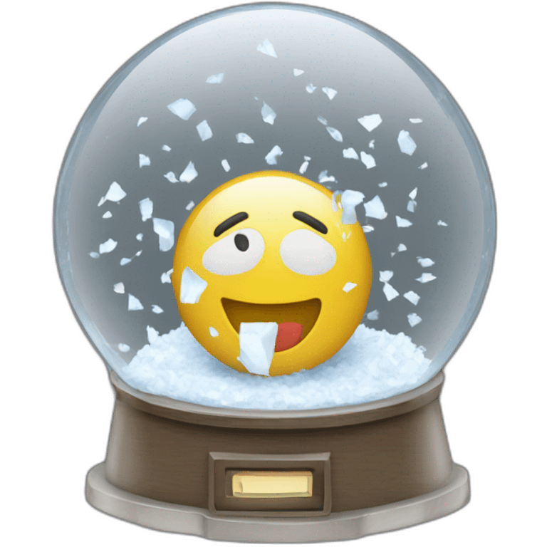 Confetti computer snowglobe emoji