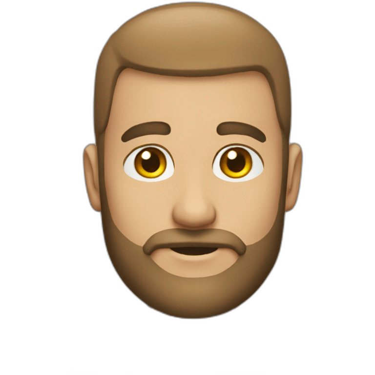 Make-cyclist bald short-beard emoji