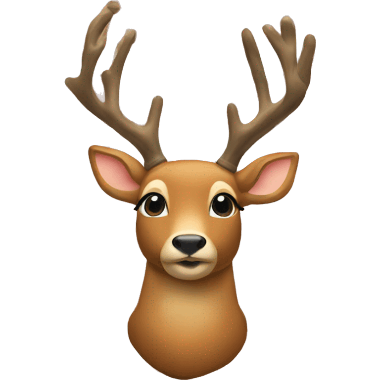 Christmas deer emoji