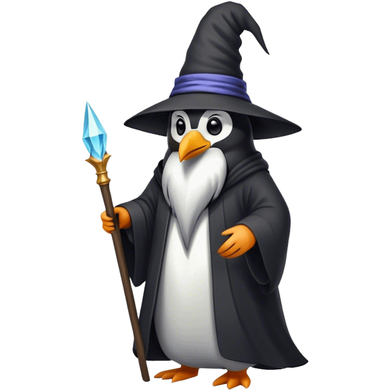 Penguin Wizard emoji