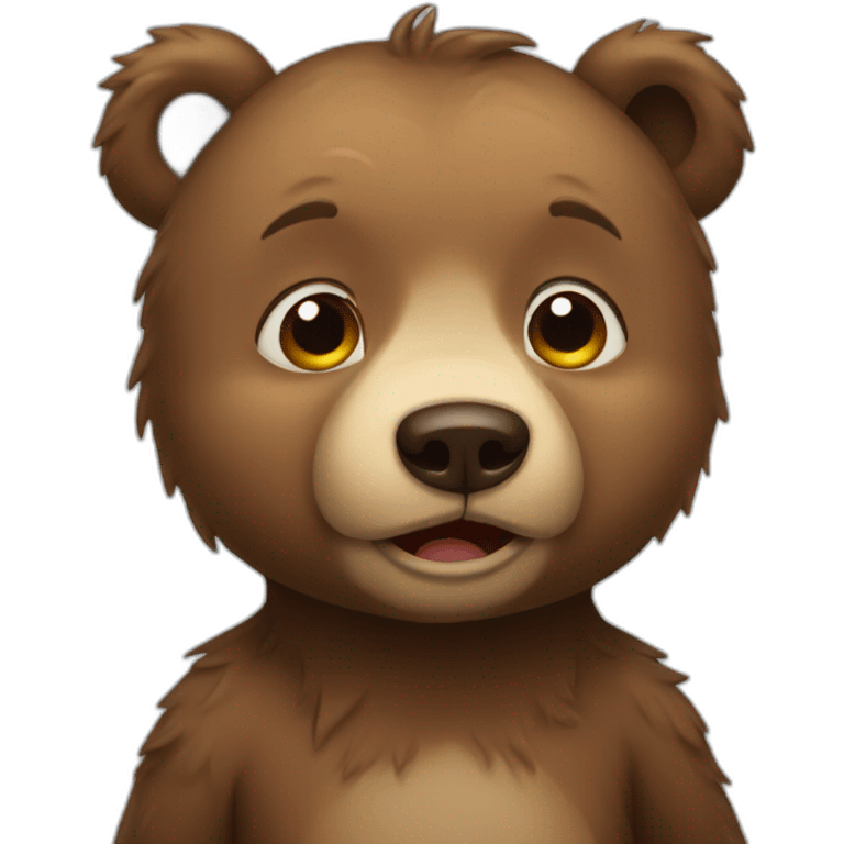 little bear crying emoji