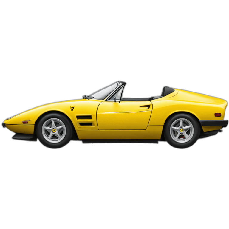 Yellow Ferrari 365 Daytona Spyder emoji