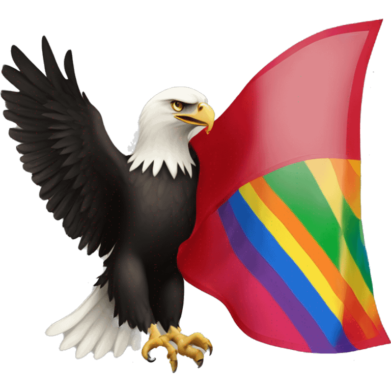 albanian eagle on a gay flag  emoji