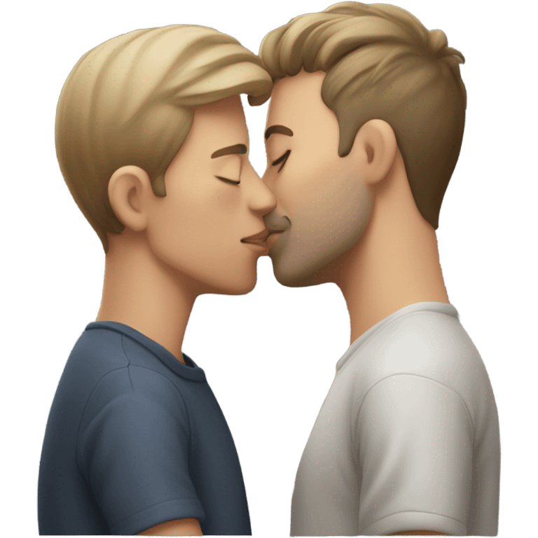 Guy kissing emoji