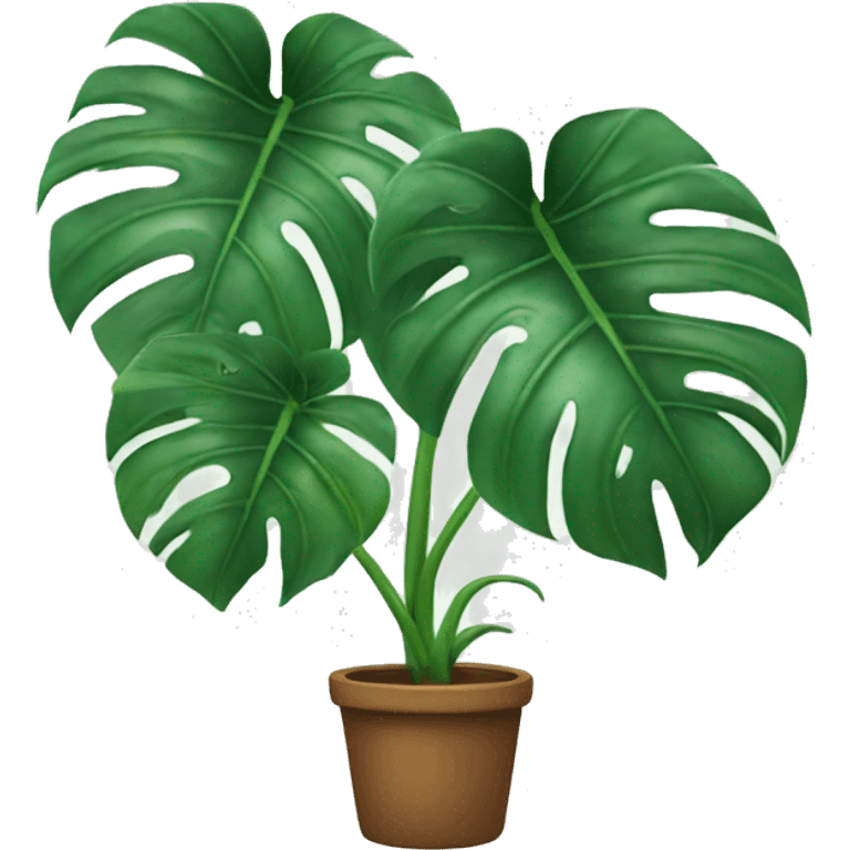 monstera plant emoji