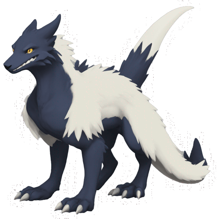 Nargacuga-Sergal full body emoji