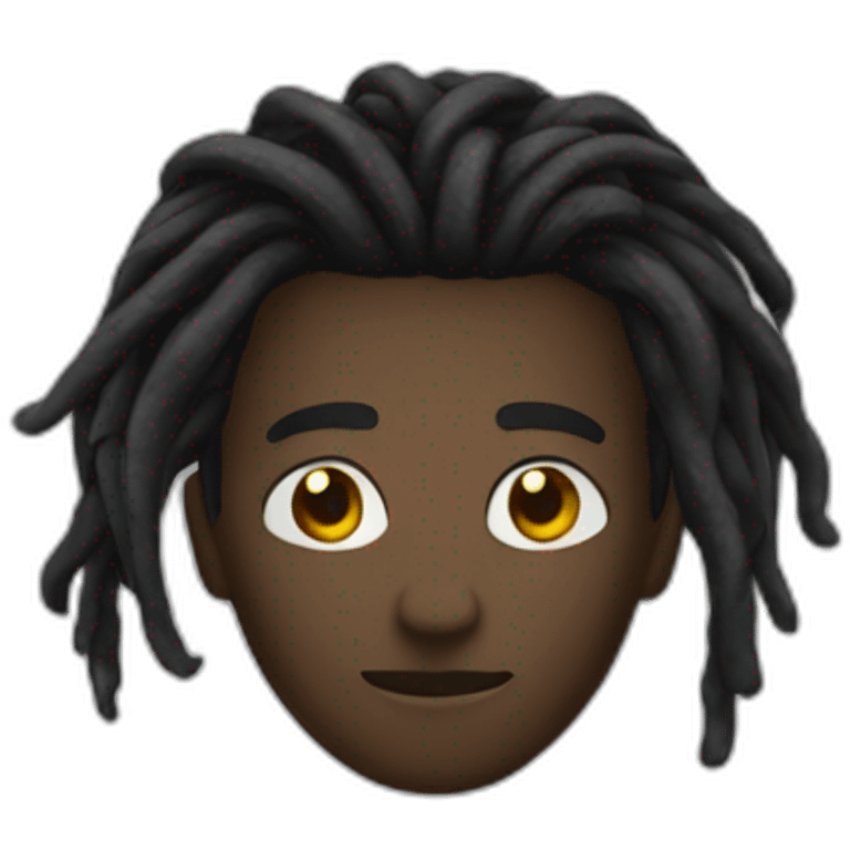 Homme noir avec des dread emoji