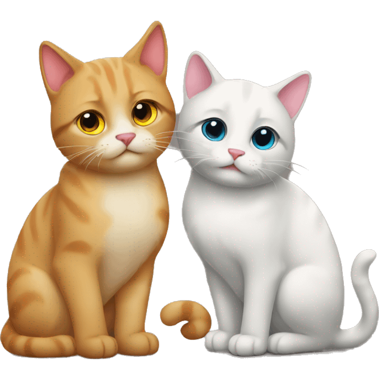 Cats in love  emoji