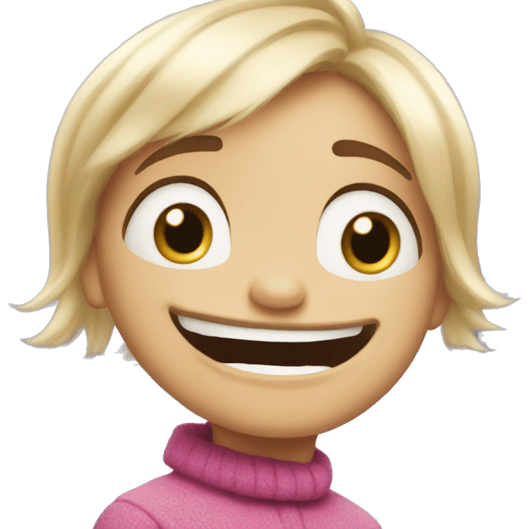 Make the character Joy of inside out emoji