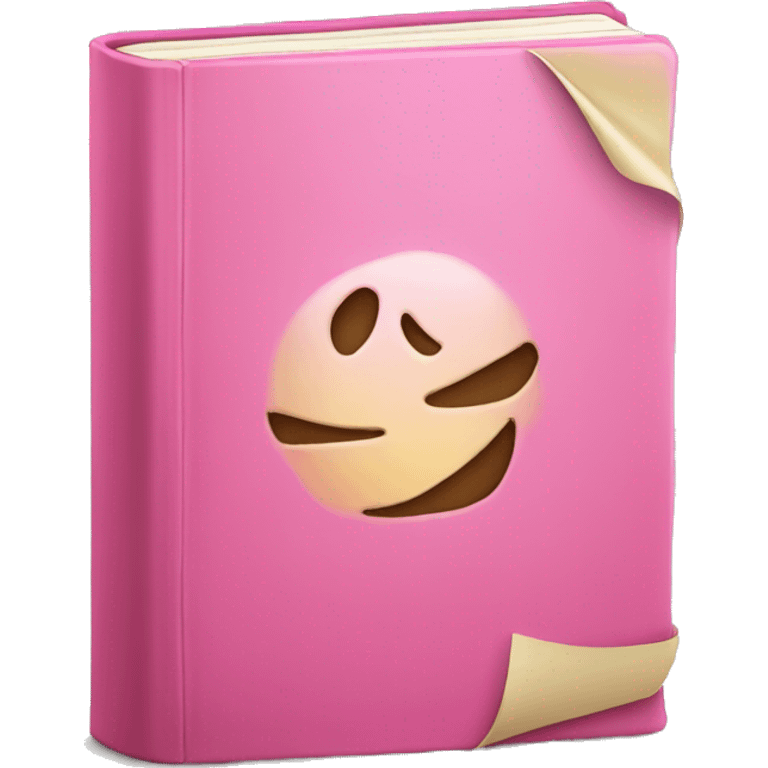 pink book emoji