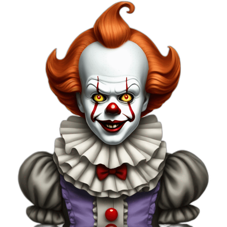 Pennywise in fancy emoji