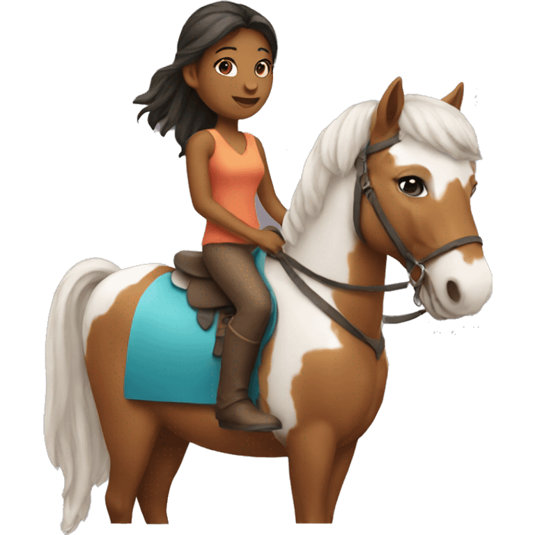 girl on a horse emoji