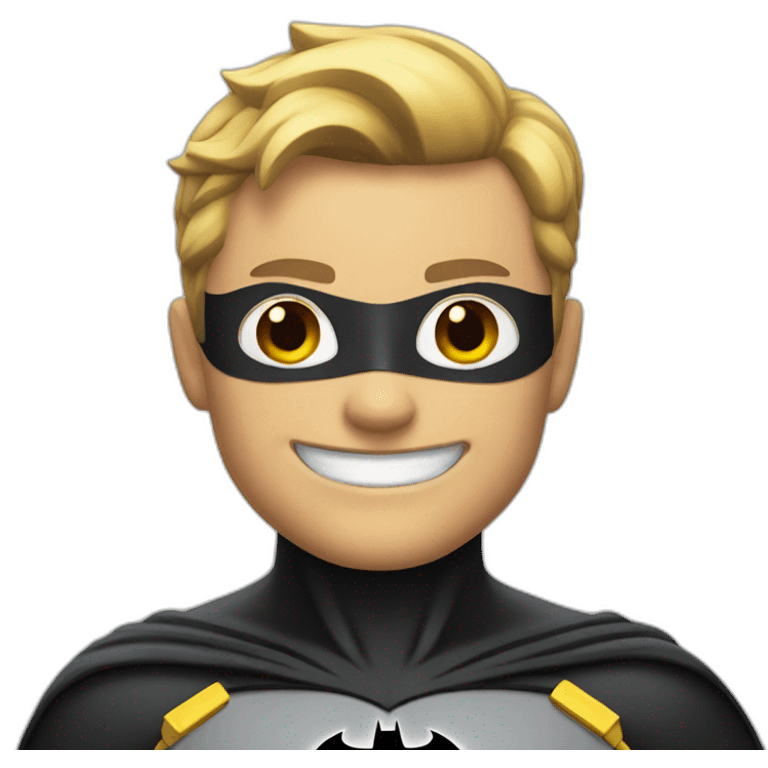 batman smiling emoji