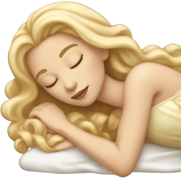 Blonde princess sleeping beauty emoji