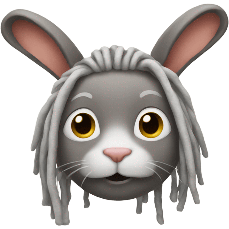 Rabbit with dreads  emoji