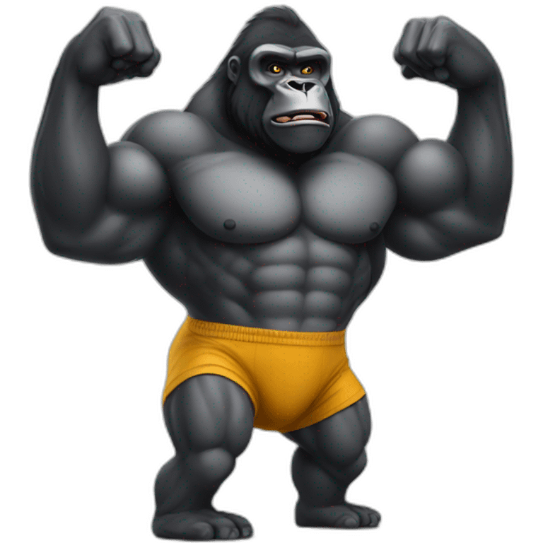 Gorilla bodybuilder  emoji