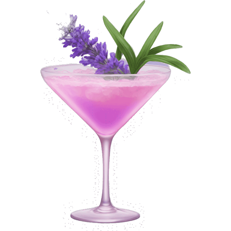 Lavender plants pink  cocktail emoji