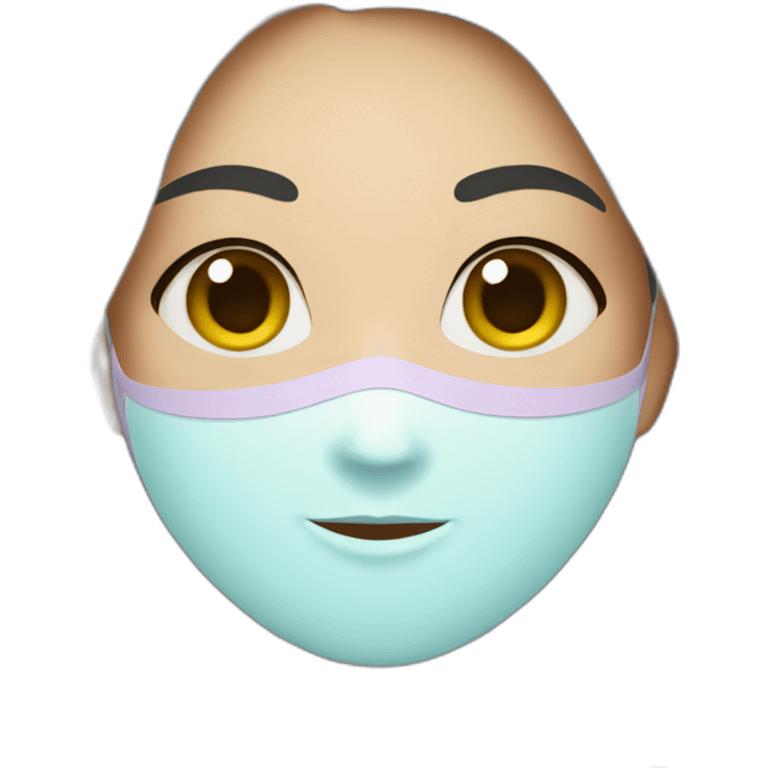 girl with a Beauty mask emoji