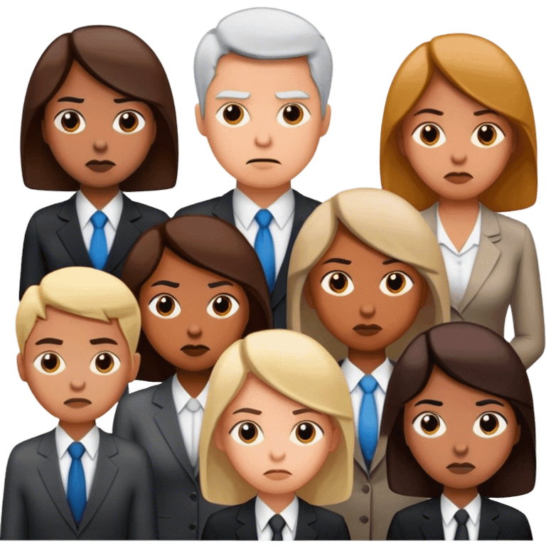 team of lazy people in office emoji