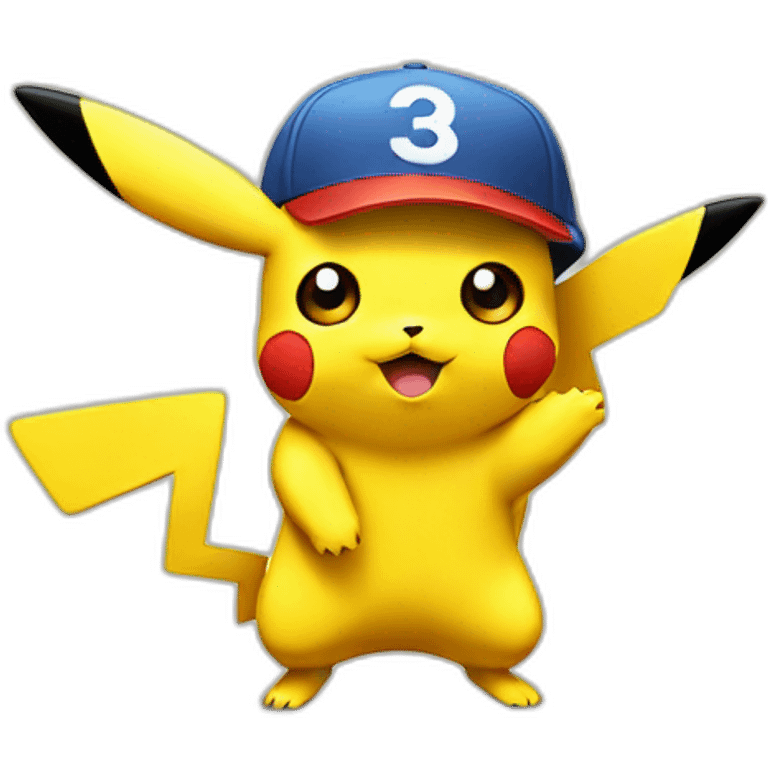 pikachu with cap emoji