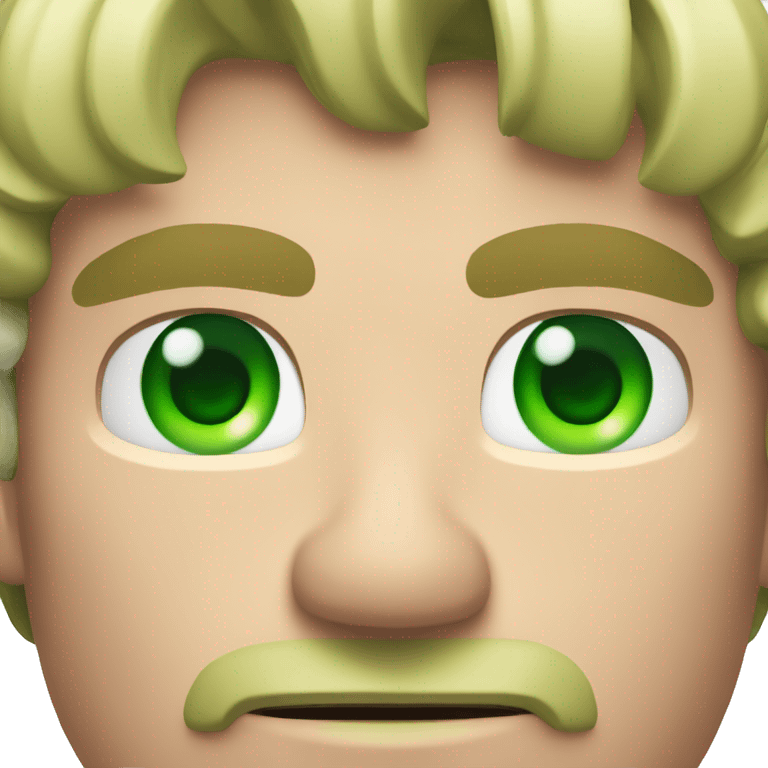 Muscle ,man ,green eyes , tall, gamer  emoji