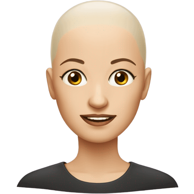 Bald head lady  emoji