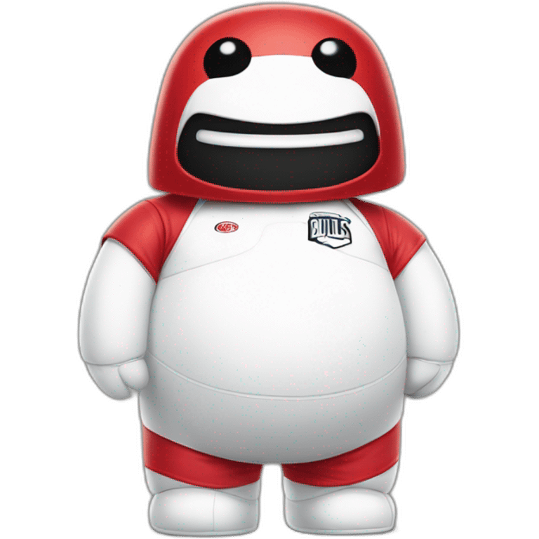 baymax in chicago bulls jersey emoji