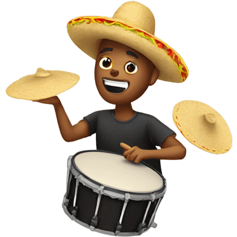 Taco drumming emoji